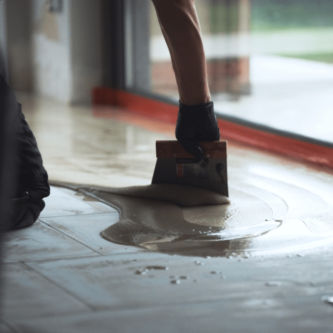 Béton ciré sur carrelage